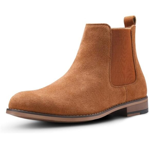 Men's Chelsea Boots, Casual Boots Orange - Picture 1 of 5